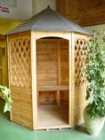 image: 881 | This Pagoda adds beauty and style to any garden. Maintenance free fibreglass roof with slate effect. + IN BUILT BENCH